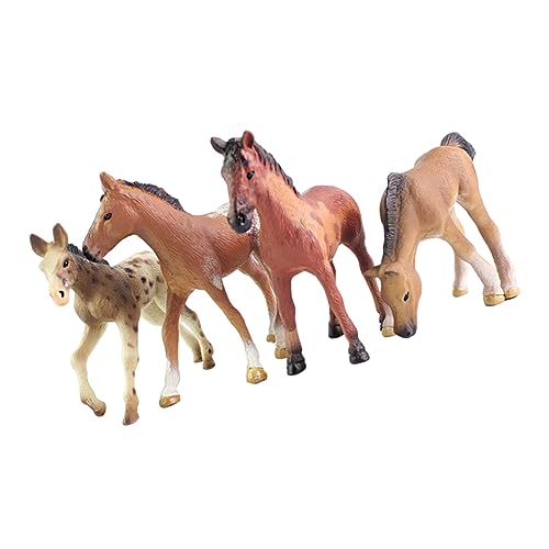 TOYANDONA 4 Stück Simulierte Pferdesspielzeug Kinderspielzeug Pferdemodell Miniatur Simulationspferdespielzeug Heimdekoration Kleine Pferdefiguren Indoor-Pferdedekor Mini Plastik TOYANDONA 4 Stück Simulierte Pferdesspielzeug Kinderspielzeug Pferdemodell Miniatur Simulationspferdespielzeug Heimdekoration Kleine Pferdefiguren Indoor-Pferdedekor Mini Plastik von TOYANDONA
