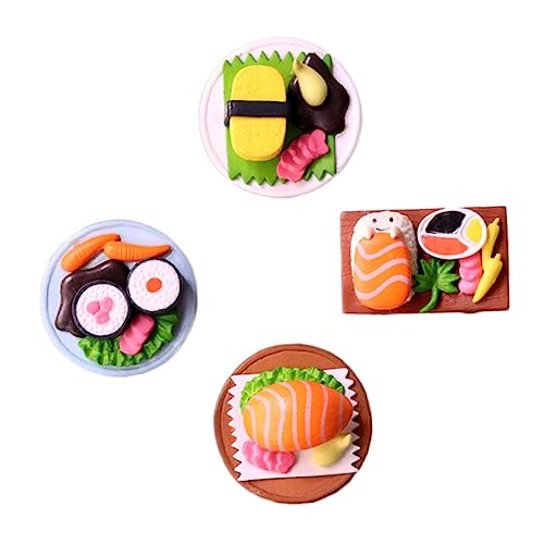 TOYANDONA 4 Stück Simuliertes Japanisches Sushi gefälscht Sushi gehen Langlebige Sushi-Ornamente Tischdekoration für japanische Küche künstliches Sushi-Modell Mini-Sushi-Ornamente PVC TOYANDONA 4 Stück Simuliertes Japanisches Sushi gefälscht Sushi gehen Langlebige Sushi-Ornamente Tischdekoration für japanische Küche künstliches Sushi-Modell Mini-Sushi-Ornamente PVC von TOYANDONA