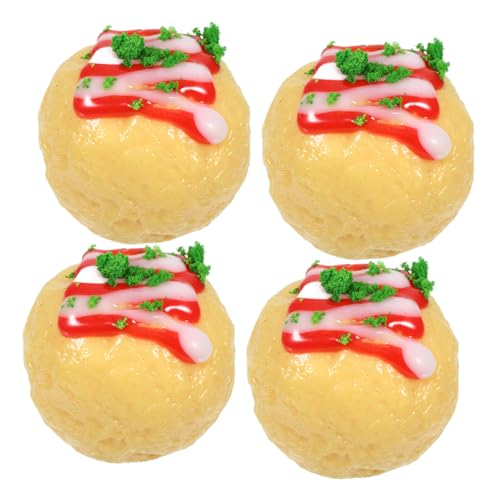 TOYANDONA 4stücke Japanische Snack Modelle Teiliges Dekoration Für Puppenhäuser Küchen Realistische Nachbildung Von Takoyaki Für Kreative Mikrolandschaften TOYANDONA 4stücke Japanische Snack Modelle Teiliges Dekoration Für Puppenhäuser Küchen Realistische Nachbildung Von Takoyaki Für Kreative Mikrolandschaften von TOYANDONA