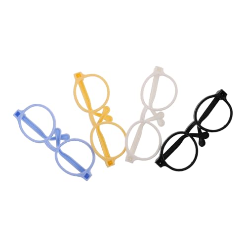 TOYANDONA 4 Stück Spielzeugzubehör Puppe verkleiden Zubehör Puppenzubehör Party-Brillengestell Minipuppenbrille Brillengestell zum Anziehen der Puppe Puppenbrillen Brille für Puppe Plastik TOYANDONA 4 Stück Spielzeugzubehör Puppe verkleiden Zubehör Puppenzubehör Party-Brillengestell Minipuppenbrille Brillengestell zum Anziehen der Puppe Puppenbrillen Brille für Puppe Plastik von TOYANDONA