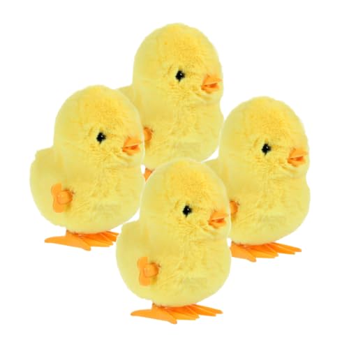 TOYANDONA 4 Stück Springendes Gelbes Huhn -Huhn- Küken Aufziehen Osterküken Partygeschenke Zum Aufziehen Flauschige Küken Huhn Hühnerspielzeug Plastik Yellow TOYANDONA 4 Stück Springendes Gelbes Huhn -Huhn- Küken Aufziehen Osterküken Partygeschenke Zum Aufziehen Flauschige Küken Huhn Hühnerspielzeug Plastik Yellow von TOYANDONA