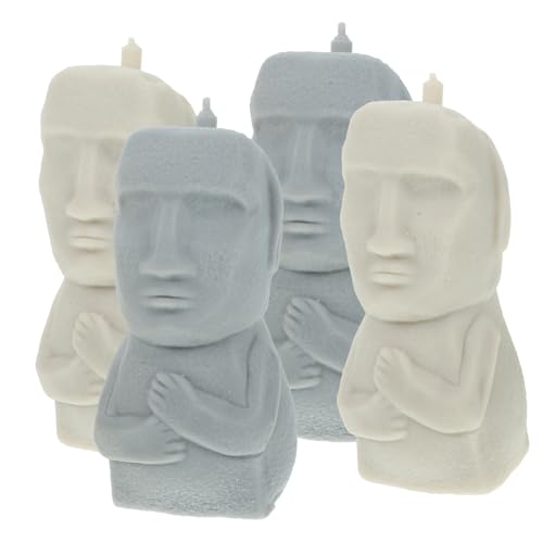 TOYANDONA 4 Stück Squeeze-Stein- kinderspielzeug für Kneten langeweile tragbares Quetschspielzeug Moai quetschspielzeug Sand von TOYANDONA