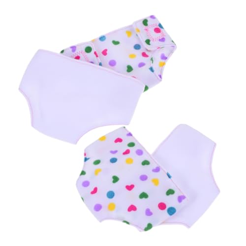 TOYANDONA 4 Stück Stoffwindeln Für Puppen Puppenkleidung Puppe Unterhose Ersatzwindeln Für Puppen Puppendekor Puppe Kostüm Puppenzubehör -rollenhöschen Puppenwindeln von TOYANDONA