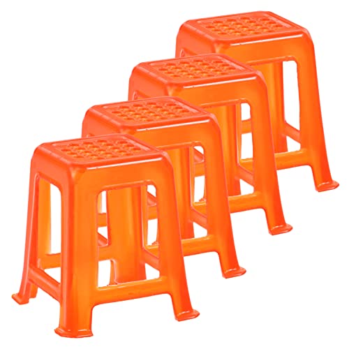 TOYANDONA 4 Stück Stuhl Miniatur Spielzeugstühle Puppenhausmöbel Mini Landschaftshocker Mini Hocker Modell Puppenhaushocker Miniaturen Stuhl Miniaturmöbel Und Zubehör Kunststoff von TOYANDONA