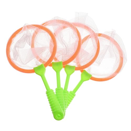 TOYANDONA 4 Stück Teiliges Angelnetz aus Kunststoff Großes Fangnetz mit Ergonomischem Griff Leichtes Badespielzeug und Park Fischernetz Fördert Motorik und Eltern Junge Zufällige Farbe von TOYANDONA
