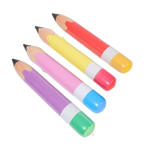 TOYANDONA 4 Stück Teiliges Aufblasbare Jumbo Bleistifte aus PVC Riesige Party Deko für Schulanfang und Abschlussfeiern Farbenfrohe Kindersichere Ballon Dekoration für Klassenzimmer und TOYANDONA 4 Stück Teiliges Aufblasbare Jumbo Bleistifte aus PVC Riesige Party Deko für Schulanfang und Abschlussfeiern Farbenfrohe Kindersichere Ballon Dekoration für Klassenzimmer und von TOYANDONA