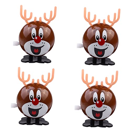 TOYANDONA 4 Stück Teiliges Aufziehspielzeug Rentier Rundes Design Langsames Vorwärtsbewegen Dekoration TOYANDONA 4 Stück Teiliges Aufziehspielzeug Rentier Rundes Design Langsames Vorwärtsbewegen Dekoration von TOYANDONA