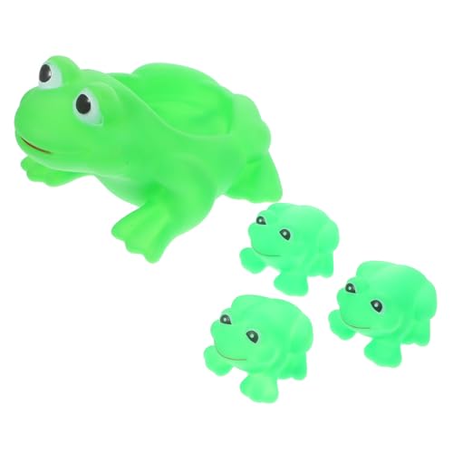 TOYANDONA 4 Stück Teiliges Badespielzeug Froschset aus Weichem Vinyl Schwimmende Badetier Spielzeuge für Kleinkinder Fördert Kreativität und Eltern Junge Mädchen Interaktion Beim Planschen von TOYANDONA