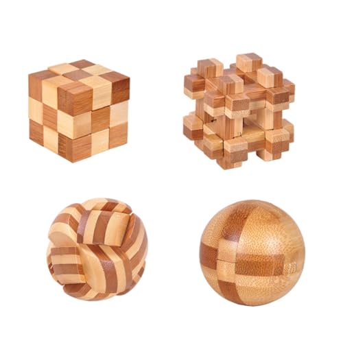 TOYANDONA 4 Stück Teiliges Bambus Holzspielzeug Luban Schloss Pädagogisches Logikspiel für Erwachsene Fördert Denkvermögen Hand Auge Koordination Kreatives Lösen Glatte Oberfläche Sicher TOYANDONA 4 Stück Teiliges Bambus Holzspielzeug Luban Schloss Pädagogisches Logikspiel für Erwachsene Fördert Denkvermögen Hand Auge Koordination Kreatives Lösen Glatte Oberfläche Sicher von TOYANDONA