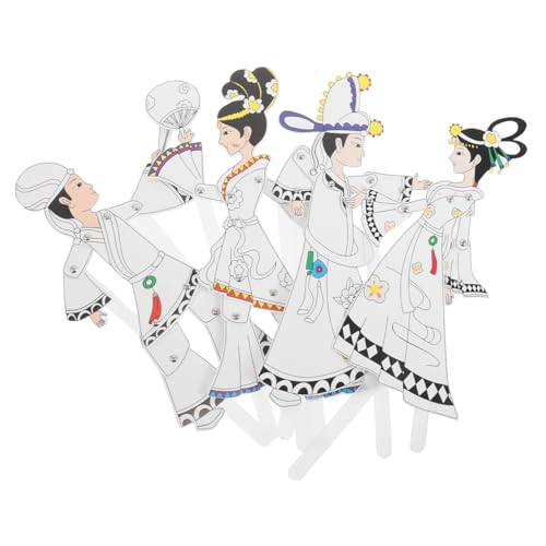 TOYANDONA 4 Stück Teiliges DIY Shadow Puppets mit Chinesischen Traditionellen Figuren Handbemalt für Kreative Bastelaktivitäten Kulturelle Bildung und Kinderfreundliche Gestaltung TOYANDONA 4 Stück Teiliges DIY Shadow Puppets mit Chinesischen Traditionellen Figuren Handbemalt für Kreative Bastelaktivitäten Kulturelle Bildung und Kinderfreundliche Gestaltung von TOYANDONA