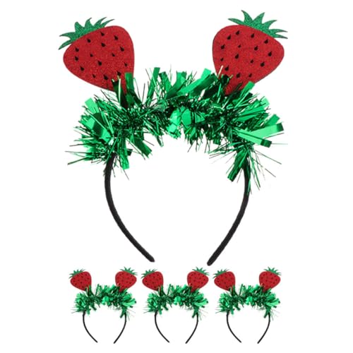 TOYANDONA 4 Stück Teiliges Erdbeer Haarband mit Elastischem Haarreif Hawaii Accessoires für Damen und Mädchen Vielseitig für Luau Strand Halloween und Fotoshootings TOYANDONA 4 Stück Teiliges Erdbeer Haarband mit Elastischem Haarreif Hawaii Accessoires für Damen und Mädchen Vielseitig für Luau Strand Halloween und Fotoshootings von TOYANDONA