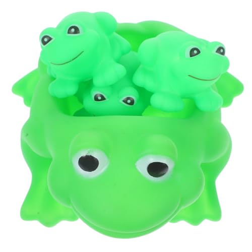 TOYANDONA 4 Stück Teiliges Frosch Badespielzeug Set für Junge Mädchen Niedliche Badewannen Spielzeuge Vinyl für Dusche Wasser Fördert die Eltern Junge Mädchen Bindung und Sorgt für Viel TOYANDONA 4 Stück Teiliges Frosch Badespielzeug Set für Junge Mädchen Niedliche Badewannen Spielzeuge Vinyl für Dusche Wasser Fördert die Eltern Junge Mädchen Bindung und Sorgt für Viel von TOYANDONA