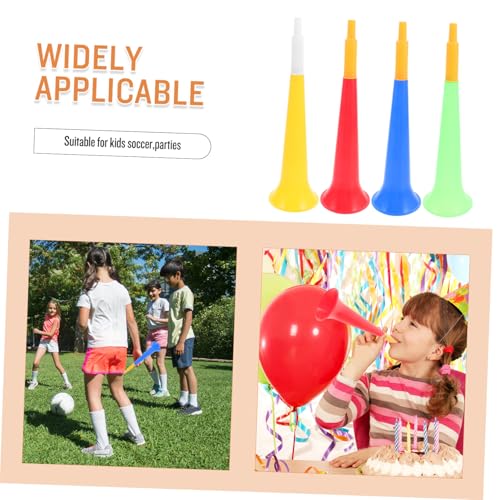 TOYANDONA 4 Stück Teiliges Fußball tröten Bunte Partytröten aus Robustem Kunststoff Laute Cheer hörner zum Anfeuern bei Sportfesten und Fußballspielen TOYANDONA 4 Stück Teiliges Fußball tröten Bunte Partytröten aus Robustem Kunststoff Laute Cheer hörner zum Anfeuern bei Sportfesten und Fußballspielen von TOYANDONA