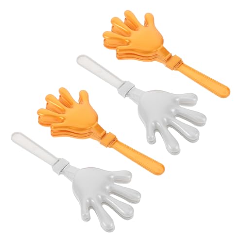TOYANDONA 4 Stück Teiliges Handclapper aus Robustem Kunststoff Langlebige Lärmmacher für Partybedarf Komfortabel Stilvoll für Geburtstagsfeiern Sportveranstaltungen und Karnevalspartys von TOYANDONA