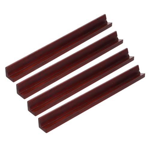 TOYANDONA 4 Stück Teiliges Holz Mahjong Rack Mini Mahjong Pusher für Amerikanische Spielsteine Passform für Schnelle Anordnung und Verbessertes Spielerlebnis von TOYANDONA