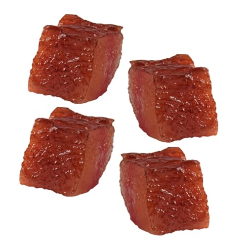 TOYANDONA 4 Stück Teiliges Kunstfleisch Rindfleischwürfel Modell Realistische Lebensmittel Requisite aus Langlebigem PVC für Küchen Restaurant und Buffetdekoration TOYANDONA 4 Stück Teiliges Kunstfleisch Rindfleischwürfel Modell Realistische Lebensmittel Requisite aus Langlebigem PVC für Küchen Restaurant und Buffetdekoration von TOYANDONA