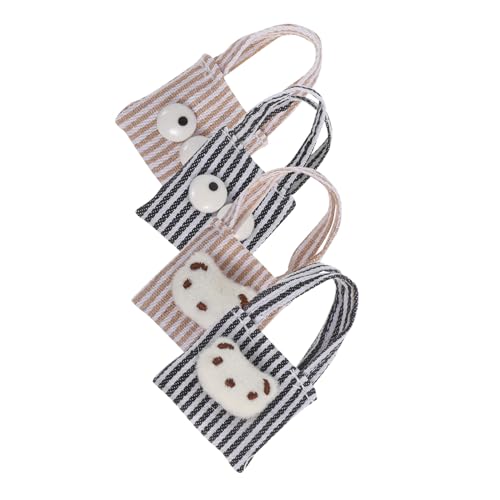 TOYANDONA 4 Stück Teiliges Mini Canvas Tote für Puppen Miniatur Schultertaschen aus Canvas Kawaii Kreuzkörper Handtaschen für Kreatives DIY Puppenzubehör für Spiel und Sammeln TOYANDONA 4 Stück Teiliges Mini Canvas Tote für Puppen Miniatur Schultertaschen aus Canvas Kawaii Kreuzkörper Handtaschen für Kreatives DIY Puppenzubehör für Spiel und Sammeln von TOYANDONA