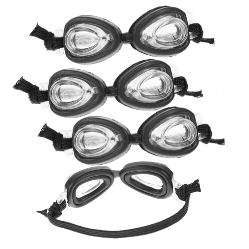 TOYANDONA 4 Stück Teiliges Mini Puppen Schwimmbrillen Strapazierfähige Kunststoff Deko Puppenbrillen für Fotos Puppenzubehör für DIY Kostüme und Kindgerechtes Ankleiden TOYANDONA 4 Stück Teiliges Mini Puppen Schwimmbrillen Strapazierfähige Kunststoff Deko Puppenbrillen für Fotos Puppenzubehör für DIY Kostüme und Kindgerechtes Ankleiden von TOYANDONA