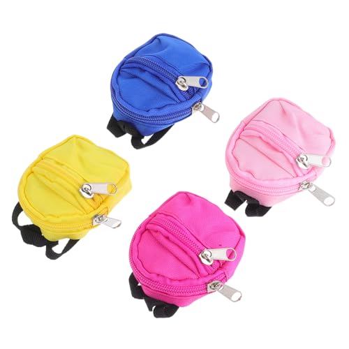 TOYANDONA 4 Stück Teiliges Mini-Rucksack Puppen mit Reißverschluss Weiche Schultaschen Tragbare Puppenaccessoires für Puppenhaus Rollenspiel Party-Dekoration TOYANDONA 4 Stück Teiliges Mini-Rucksack Puppen mit Reißverschluss Weiche Schultaschen Tragbare Puppenaccessoires für Puppenhaus Rollenspiel Party-Dekoration von TOYANDONA
