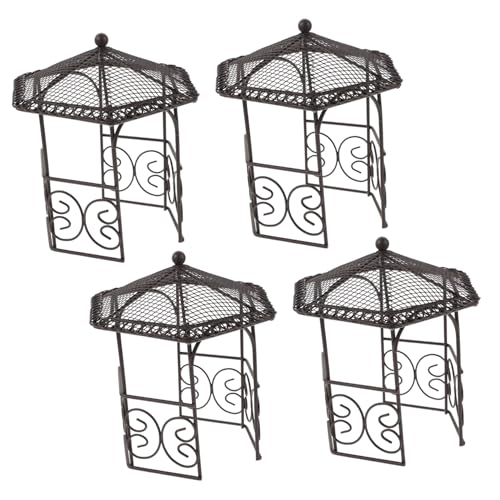 TOYANDONA 4 Stück Teiliges Miniatur Eisenpavillon Robuste Micro Landschaftsdekoration für Puppenhaus Kreatives für Feengärten Langlebige Mini Pavillon Figuren für Puppenhausmöbel TOYANDONA 4 Stück Teiliges Miniatur Eisenpavillon Robuste Micro Landschaftsdekoration für Puppenhaus Kreatives für Feengärten Langlebige Mini Pavillon Figuren für Puppenhausmöbel von TOYANDONA