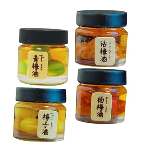 TOYANDONA 4 Stück Teiliges Miniatur Fruchtwein Deko Realistische Puppenhaus Getränkeflaschen Leichte Pflegefreie Mini Küchenaccessoires für Kreatives Spiel und Detailgetreue TOYANDONA 4 Stück Teiliges Miniatur Fruchtwein Deko Realistische Puppenhaus Getränkeflaschen Leichte Pflegefreie Mini Küchenaccessoires für Kreatives Spiel und Detailgetreue von TOYANDONA