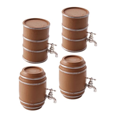 TOYANDONA 4stücke Holz Miniatur Fass Kleines Weinfass Dekor Weinfass Spielzeug Modell Miniatur Garten Zubehör Feengarten Dekoration Getränkezubehör Für Pub Bar Accessoires TOYANDONA 4stücke Holz Miniatur Fass Kleines Weinfass Dekor Weinfass Spielzeug Modell Miniatur Garten Zubehör Feengarten Dekoration Getränkezubehör Für Pub Bar Accessoires von TOYANDONA