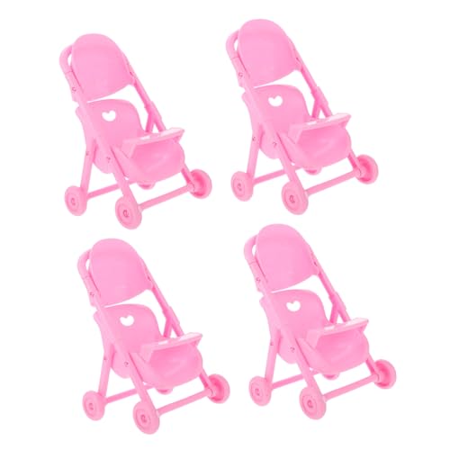 TOYANDONA 4 Stück Teiliges Miniatur Puppenwagen Rosa Kunststoff Kinderwagen für Rollenspiele Pädagogisches Kreativspielzeug Vorstellungskraft und Hand Augen Koordination bei Kindern TOYANDONA 4 Stück Teiliges Miniatur Puppenwagen Rosa Kunststoff Kinderwagen für Rollenspiele Pädagogisches Kreativspielzeug Vorstellungskraft und Hand Augen Koordination bei Kindern von TOYANDONA