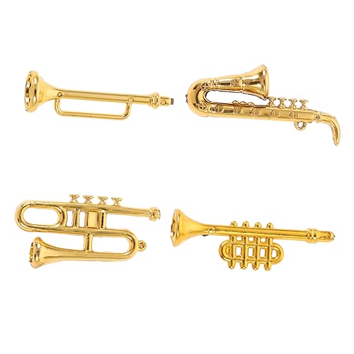 TOYANDONA 4 Stück Teiliges Musikinstrumente aus Kunststoff für Puppenhaus Dekoration Saxophon Trompete Posaune und Klarinette Fotografie Requisiten für Kreative Projekte TOYANDONA 4 Stück Teiliges Musikinstrumente aus Kunststoff für Puppenhaus Dekoration Saxophon Trompete Posaune und Klarinette Fotografie Requisiten für Kreative Projekte von TOYANDONA