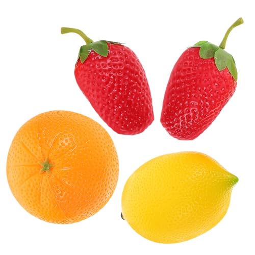 TOYANDONA 4 Stück Teiliges Obst Maracas Percussion Instrument Fruchtförmig Leicht Handkoordination Lernspielzeug Für Zuhause Kindergarten Eltern Junge Mädchen Kommunikation von TOYANDONA