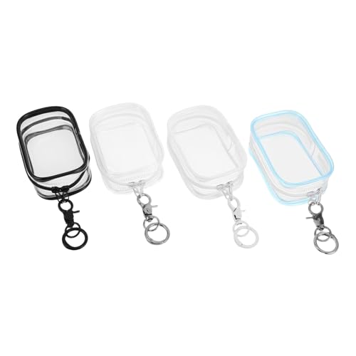 TOYANDONA 4 Stück Teiliges PVC Aufbewahrungsset für Plüschfiguren mit Schlüsselanhänger Transparente Stabile Hänge und Displaytaschen Kleine Aufbewahrungstaschen für Sammelfiguren und TOYANDONA 4 Stück Teiliges PVC Aufbewahrungsset für Plüschfiguren mit Schlüsselanhänger Transparente Stabile Hänge und Displaytaschen Kleine Aufbewahrungstaschen für Sammelfiguren und von TOYANDONA