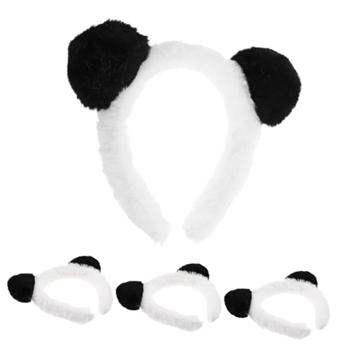 TOYANDONA 4 Stück Teiliges Panda Ohren Haarband Leichtes Tierohren Stirnband für Erwachsene Wiederverwendbar Bequemes Cosplay Zubehör für Kostümparty Festival und Rollenspiele TOYANDONA 4 Stück Teiliges Panda Ohren Haarband Leichtes Tierohren Stirnband für Erwachsene Wiederverwendbar Bequemes Cosplay Zubehör für Kostümparty Festival und Rollenspiele von TOYANDONA