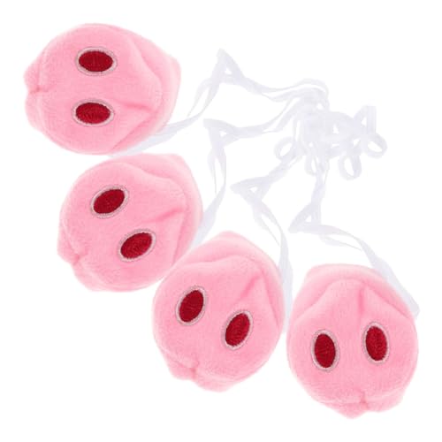 TOYANDONA 4 Stück Teiliges Plüsch Schweinenase Cosplay Accessoire Leicht und für Party Dekoration Halloween Kostüm Tier Requisite TOYANDONA 4 Stück Teiliges Plüsch Schweinenase Cosplay Accessoire Leicht und für Party Dekoration Halloween Kostüm Tier Requisite von TOYANDONA