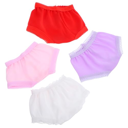 TOYANDONA 4 Stück Teiliges Puppenunterwäsche Kleine Puppen Unterhosen Weiß Rot Weiche Puppenzubehör für Puppenkleidung und Kostümdekoration Zufälliger Stil TOYANDONA 4 Stück Teiliges Puppenunterwäsche Kleine Puppen Unterhosen Weiß Rot Weiche Puppenzubehör für Puppenkleidung und Kostümdekoration Zufälliger Stil von TOYANDONA
