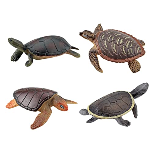 TOYANDONA 4 Stück Teiliges Realistische Schildkröten Figuren Kunststoff Modell Meerestiere Dekorativ und Langlebig für Badewanne Pool TOYANDONA 4 Stück Teiliges Realistische Schildkröten Figuren Kunststoff Modell Meerestiere Dekorativ und Langlebig für Badewanne Pool von TOYANDONA