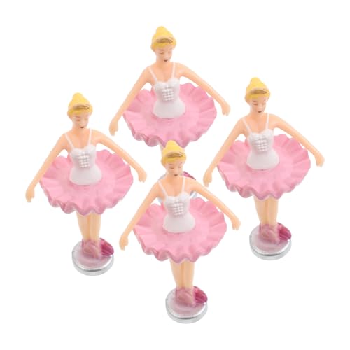 TOYANDONA 4 Stück Teiliges Rotierende Ballerina Prinzessinnen Figuren für Musikschatullen Filigrane Tanzende Schmuckbox Dekoration Romantische Sammler Accessoires von TOYANDONA