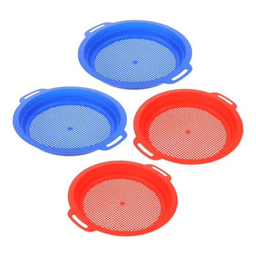 TOYANDONA 4 Stück Teiliges Sandsieb aus Robustem Kunststoff Bunte Strandspielzeuge zum Sand und Muscheln Leichtes Sandfilterspielzeug für Outdoor Garten Strandparty und Familienausflug TOYANDONA 4 Stück Teiliges Sandsieb aus Robustem Kunststoff Bunte Strandspielzeuge zum Sand und Muscheln Leichtes Sandfilterspielzeug für Outdoor Garten Strandparty und Familienausflug von TOYANDONA