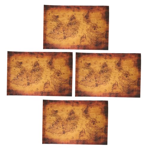 TOYANDONA 4 Stück Teiliges Schatzkarten Piratenstil Detailreiche Papierkarten für Spannende Schatzsuchen Kompakt und Geeignet für Abenteuerspiele und Partyaktivitäten TOYANDONA 4 Stück Teiliges Schatzkarten Piratenstil Detailreiche Papierkarten für Spannende Schatzsuchen Kompakt und Geeignet für Abenteuerspiele und Partyaktivitäten von TOYANDONA