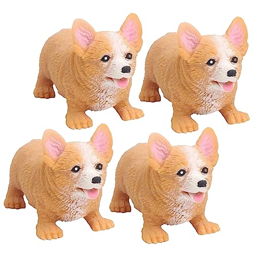 TOYANDONA 4 Stück Teiliges Stressspielzeug für Hunde Mini Tier Squeeze Spielzeuge aus TPR für Kleine Hunde Stress für für Partys und von TOYANDONA