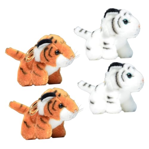 TOYANDONA 4 Stück Teiliges Tiger Plüschtier Schlüsselanhänger Weiche Kleine Kuscheltiere Langlebigem Plüsch Niedliche Tiger Anhänger für Rucksack Tasche Handy Dekoration als TOYANDONA 4 Stück Teiliges Tiger Plüschtier Schlüsselanhänger Weiche Kleine Kuscheltiere Langlebigem Plüsch Niedliche Tiger Anhänger für Rucksack Tasche Handy Dekoration als von TOYANDONA