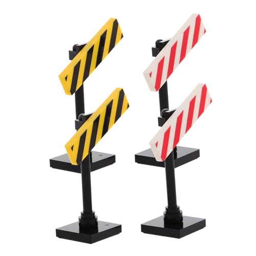 TOYANDONA 4 Stück Teiliges Verkehrsschilder Kleine Bausteine Realistische Warnschilder Pädagogisches Lernspielzeug für Kreative DIY Straßenszenen Modellbau TOYANDONA 4 Stück Teiliges Verkehrsschilder Kleine Bausteine Realistische Warnschilder Pädagogisches Lernspielzeug für Kreative DIY Straßenszenen Modellbau von TOYANDONA