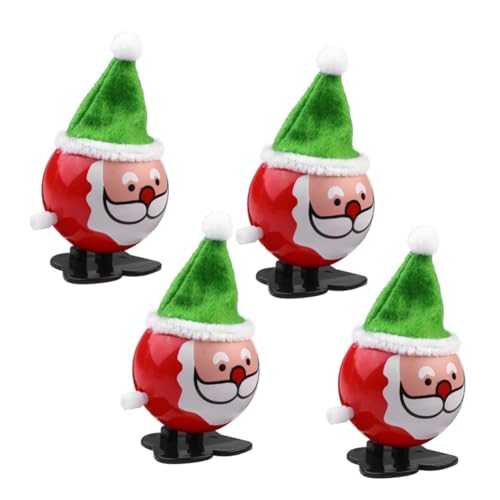 TOYANDONA 4 Stück Teiliges Weihnachts Aufziehspielzeug Santa aus Langlebigem Batteriefrei mit Mechanischem Lustige Weihnachtsdeko und Kleines Nikolausgeschenk für Zufällige Zufällige Farbe TOYANDONA 4 Stück Teiliges Weihnachts Aufziehspielzeug Santa aus Langlebigem Batteriefrei mit Mechanischem Lustige Weihnachtsdeko und Kleines Nikolausgeschenk für Zufällige Zufällige Farbe von TOYANDONA
