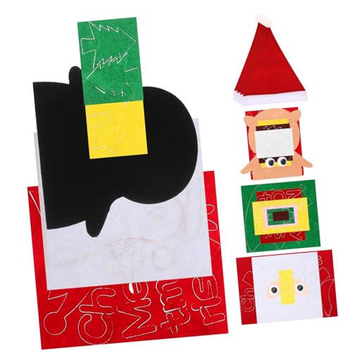 TOYANDONA 4 Stück Teiliges Weihnachtsmützen DIY Bastelset für Kindergartenhandwerk aus Sicherem Vliesstoff Bunte Cartoon Designs Fördert Kreativität und Praktische Fähigkeiten Party Zubehör TOYANDONA 4 Stück Teiliges Weihnachtsmützen DIY Bastelset für Kindergartenhandwerk aus Sicherem Vliesstoff Bunte Cartoon Designs Fördert Kreativität und Praktische Fähigkeiten Party Zubehör von TOYANDONA