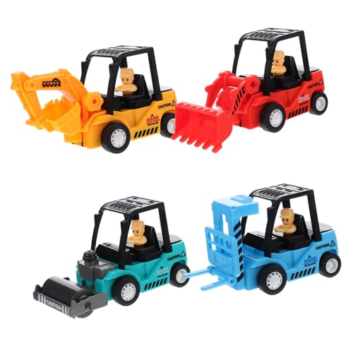 TOYANDONA 4 Stück Trägheit Auto Zurück Kinderspielzeug Aus Kunststoff Außerhalb Kinderspielzeug Kinderauto Hausauto Indoor- Für Colorful Plastik von TOYANDONA