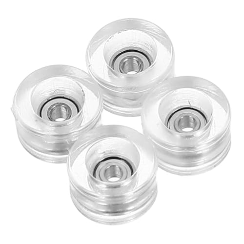 TOYANDONA 4 Stück Transparente Finger Skateboard Räder mit Präzisen Kugellagern Professionelles Zubehör für Finger Skateboards Geeignet für Tägliches Training und Kreative Tricks TOYANDONA 4 Stück Transparente Finger Skateboard Räder mit Präzisen Kugellagern Professionelles Zubehör für Finger Skateboards Geeignet für Tägliches Training und Kreative Tricks von TOYANDONA