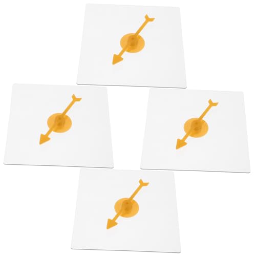 TOYANDONA 4 Stück Transparente Partyspiel Requisiten Spielspinner Plattenspieler Anzeigen Spielpfeile Brettspiele Pfeilspinner Plattenspieler DIY Zubehör Transparenter Spiel von TOYANDONA