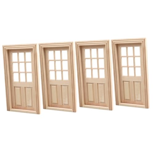 TOYANDONA 4 Stück Tür für Puppenhaus Handgefertigte Deko Tür Langlebigem für DIY Miniaturmöbel und Puppenhaus Zubehör Spielräume und Kinderzimmer TOYANDONA 4 Stück Tür für Puppenhaus Handgefertigte Deko Tür Langlebigem für DIY Miniaturmöbel und Puppenhaus Zubehör Spielräume und Kinderzimmer von TOYANDONA