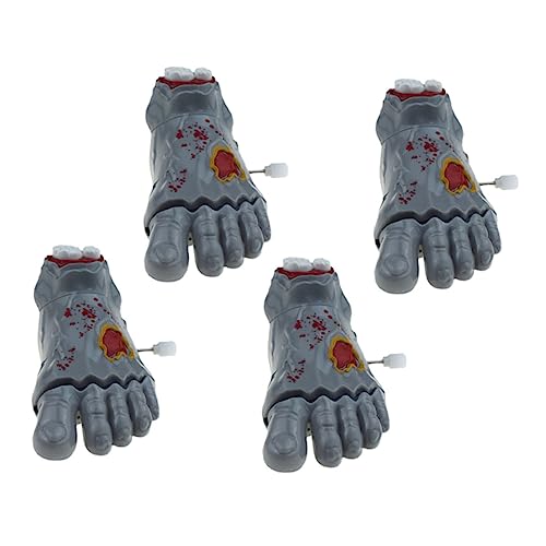 TOYANDONA 4 Stück Uhrwerk-Zombie-Geist-füße Gadgets Zappeln Schwimmbad Kinderwürfel Halloween-Requisiten Grey Abs TOYANDONA 4 Stück Uhrwerk-Zombie-Geist-füße Gadgets Zappeln Schwimmbad Kinderwürfel Halloween-Requisiten Grey Abs von TOYANDONA