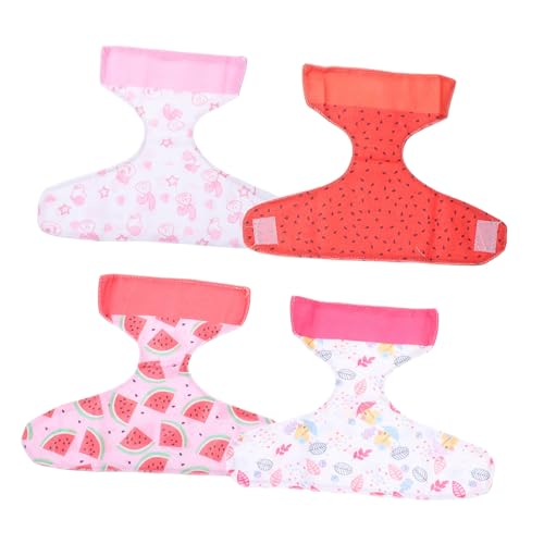 TOYANDONA 4 Stück Waschbare Wiederverwendbare Unterwäsche für Puppen Tier und Wassermelonenmuster Zubehör für Rollenspiele und Verkleidungsspielzeug TOYANDONA 4 Stück Waschbare Wiederverwendbare Unterwäsche für Puppen Tier und Wassermelonenmuster Zubehör für Rollenspiele und Verkleidungsspielzeug von TOYANDONA