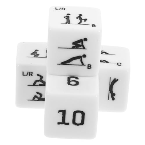 TOYANDONA Yoga Set 4 Stück Übungswürfel Spiel Spielzeug Acryl Spaß für Sport Fitness von TOYANDONA