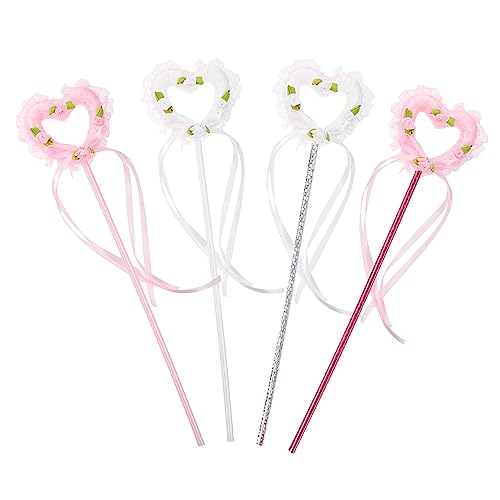 TOYANDONA 4 Stück Zauberstab Fairy Wand Kinderkleider Kinderparty Dekoration Toys Partyartikel für Bausätze Herzförmiger Feenstab Mädchen-Performance-Requisite Schaum TOYANDONA 4 Stück Zauberstab Fairy Wand Kinderkleider Kinderparty Dekoration Toys Partyartikel für Bausätze Herzförmiger Feenstab Mädchen-Performance-Requisite Schaum von TOYANDONA
